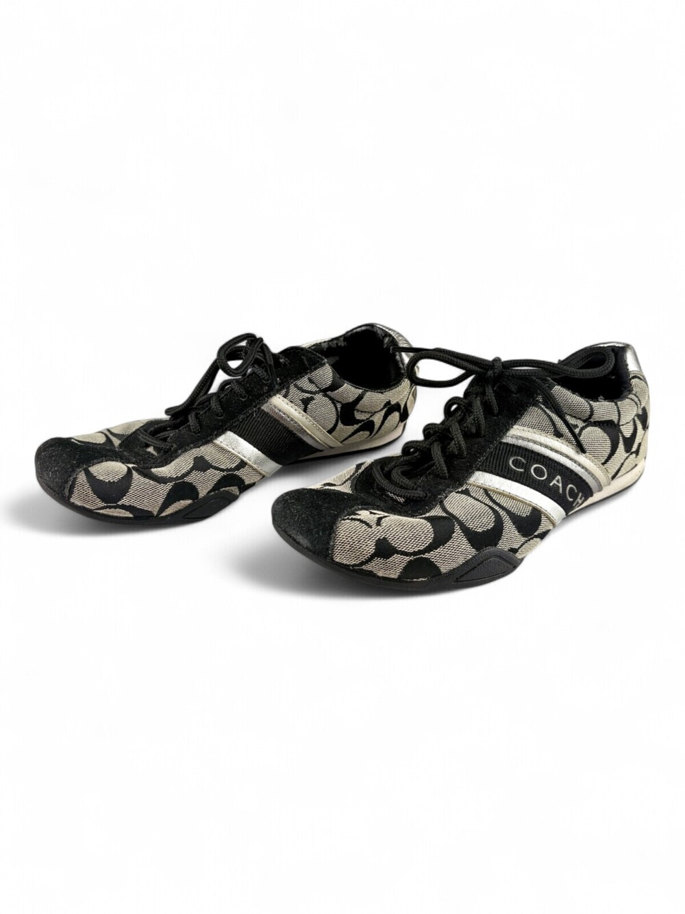Coach Signature Canvas Low-Top Sneakers Size 6
